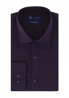 ΑΝΔΡΙΚΟ ΠΟΥΚΑΜΙΣΟ IZAC Μ.Μ. VILLE SATINSLIM ΣΤΕΝΗ ΓΡΑΜΜΗ ΜΠΟΡΝΤΟ