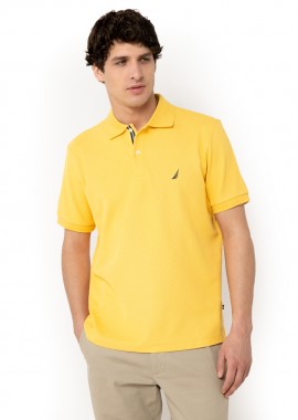 ΑΝΔΡΙΚΗ POLO ΜΠΛΟΥΖΑ NAUTICA ΚΟΝΤΟΜΑΝΙΚΗ ΚΙΤΡΙΝΟ