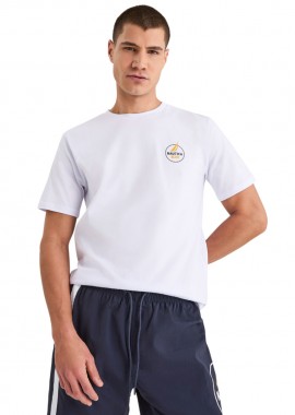 ΑΝΔΡΙΚΟ T-SHIRT NAUTICA ΚΟΝΤΟΜΑΝΙΚΟ ΛΕΥΚΟ