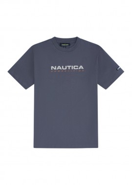 ΑΝΔΡΙΚΟ T-SHIRT NAUTICA ΚΟΝΤΟΜΑΝΙΚΟ ΓΚΡΙ