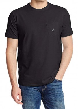 ΑΝΔΡΙΚΟ T-SHIRT NAUTICA ΚΟΝΤΟΜΑΝΙΚΟ ΜΑΥΡΟ