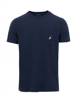 ΑΝΔΡΙΚΟ T-SHIRT NAUTICA ΚΟΝΤΟΜΑΝΙΚΟ ΜΠΛΕ