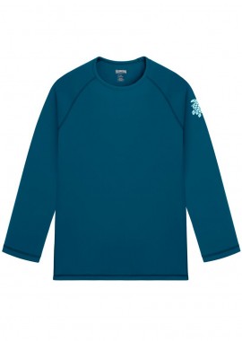 ΑΝΔΡΙΚΟ ΜΑΚΡΥΜΑΝΙΚΟ RASHGUARD VILEBREQUIN SOLID ΓΑΛΑΖΙΟ