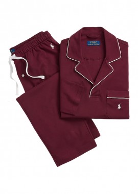 ΑΝΔΡΙΚΗ ΠΙΤΖΑΜΑ ΜΑΚΡΥΜΑΝΙΚΗ LOUNGE SET ΚΟΚΚΙΝΟ