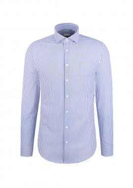 ΑΝΔΡΙΚΟ ΡΙΓΕ ΜΑΚΡΥΜΑΝΙΚΟ PERFORMANCE ΠΟΥΚΑΜΙΣΟ SPREAD KENT SEIDENSTICKER SLIM FIT ΜΠΛΕ