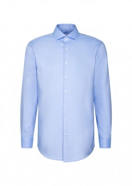 ΑΝΔΡΙΚΟ ΠΟΥΚΑΜΙΣΟ SEIDENSTICKER SPREAD KENT o.T. ΚΑΝΟΝΙΚΗ ΓΡΑΜΜΗ REGULAR FIT ΜΠΛΕ