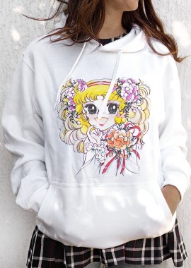 CANDY CANDY WHITE HOODIE
