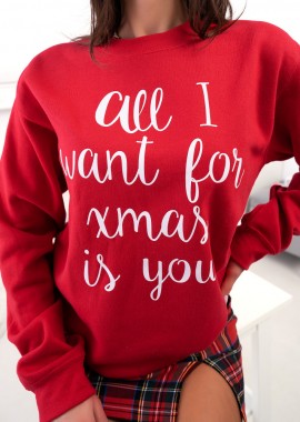fashionroom - ALL I WANT RED SWEATER