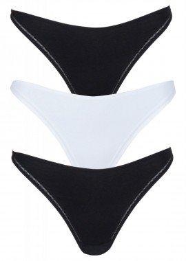 Γυναικείο brief σλίπ cotton λεπτό στο πλάι. Συσκευασία 3pack MULTI COLOUR