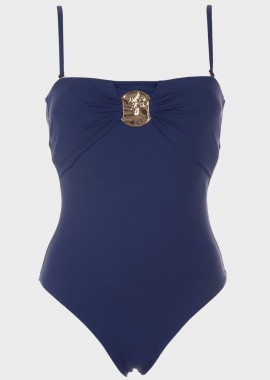 Ολόσωμο μαγιο strapless δετή πλάτη. Καλύπτει B Cup NAVY