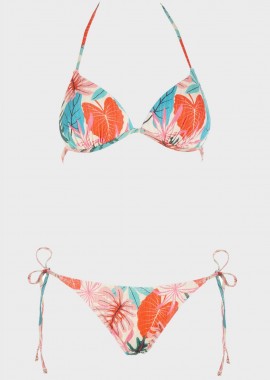 Set bikini push up all print. Καλύπτει B-C Cup MULTI COLOUR