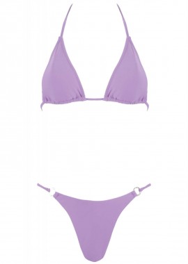 gsecret - Σέτ μαγιό τρίγωνο αποσπώμενη ενίσχυση bikini brazilianne. Καλύπτει B Cup. ΛΙΛΑ