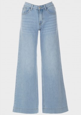 Τζιν παντελόνι wide leg ψηλόμεσο JEAN