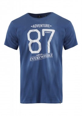 Ανδρικό t-shirt λαιμόκοψη στάμπα Αdventure. Casual Style ΡΑΦ