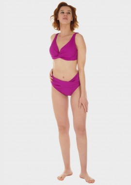 gsecret - Γυναικείο σετ μαγιό bikini αποσπώμενη επένδυση slip ψηλόμεσο κανονική γραμμή.Καλύπτει D CUP ΜΩΒ