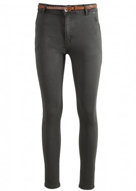 Γυναικείο παντελόνι push-up ελαστικό γραμμή office. Timeless style ΧΑΚΙ