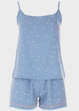 gsecret - Γυναικείο baby doll all print stars.Homewear Collection ΡΑΦ