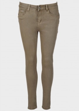 gsecret - Γυναικείο push up skinny ελαστικό παντελόνι. SAND