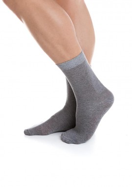 ΜΟΝΟΧΡΩΜΗ ΑΝΔΡΙΚΗ ΒΑΜΒΑΚΕΡΗ ΚΑΛΤΣΑ ΙΝΙΖΙΟ 4110 ΓΚΡΙ