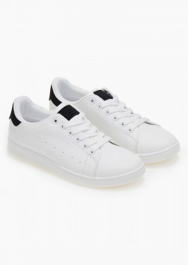 Issue - Basic sneakers με κορδόνια - Μαύρο