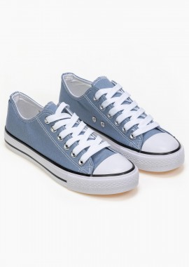 Basic sneakers πάνινα - Γαλάζιο