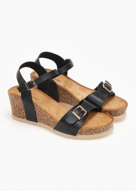 Issue - Flatform με λειτουργικό ζωνάκι - Μαύρο