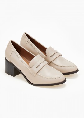 Issue - Loafers με τακούνι - Μπεζ