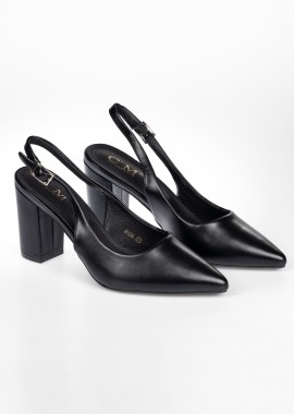 Γόβες με μυτερό τελείωμα - Μαύρο