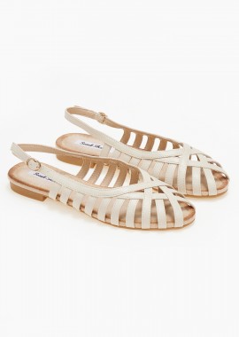 Σανδάλια με λουράκια - Μπεζ