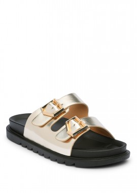 Issue - Σανδάλια flatform με αγκράφες - Χρυσό