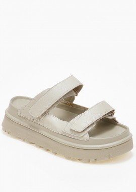 Issue - Σανδάλια flatform με λουράκια scratch - Μπεζ