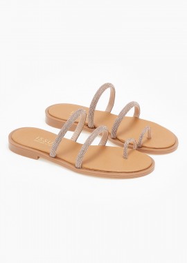 Issue - Flat σανδάλια ελληνικής κατασκευής με toe ring - Χαλκός