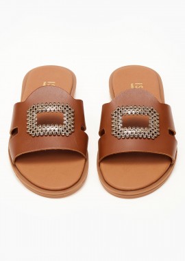 Issue - Σανδάλια handmade in Greece με αγκράφα - Ταμπά