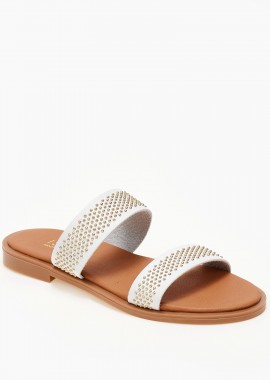 Issue - Ελληνικά handmade σανδάλια με μικρά τρουκς - Λευκό