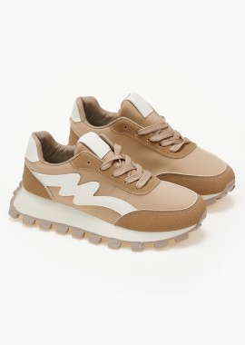 Sneakers με τρακτερωτή σόλα - Πούρο