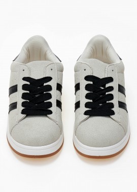Issue - Sneakers χαμηλά με ρίγες στο πλάι - Μπεζ