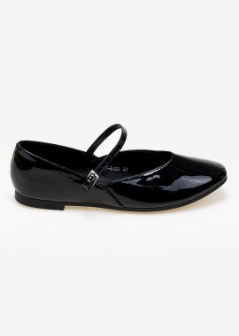 Issue - Ballet shoes με μπαρέτα - Μαύρο