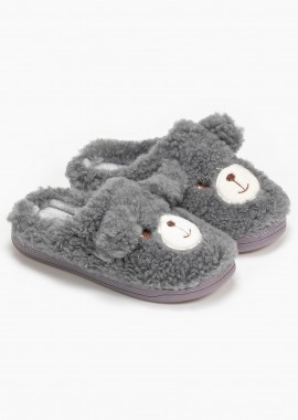 Παιδικές παντόφλες αρκουδάκι - Γκρι
