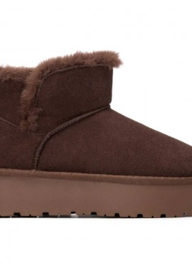 Carmela καφέ δερμάτινο Australian Boot 162633