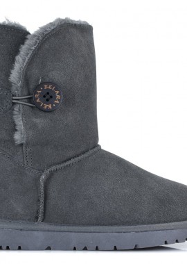 Γκρι δερμάτινο Australian Boot Kelara K21202
