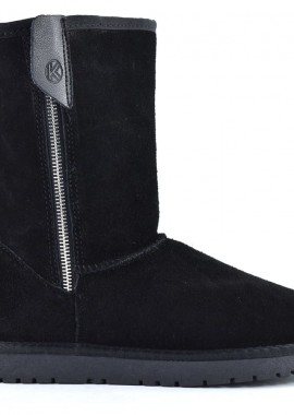Μαυρο δερμάτινο Australian Boot Kelara 41205