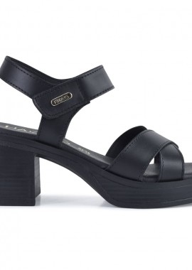 Harris - Δερμάτινo μαύρο πέδιλο Harris 654-4326