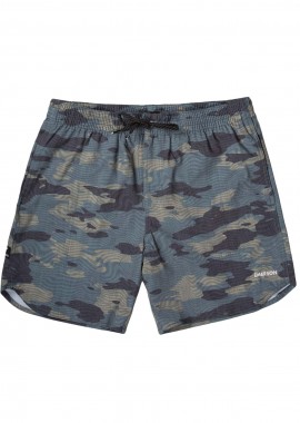 EMERSON - 16” CAMO PRINT VOLLEY SHORTS ΜΠΛΕ