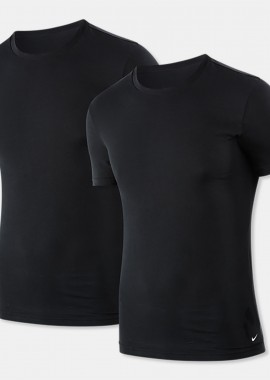 NIKE UNDERWEAR DRI-FIT T-SHIRT 2 PACK ΜΑΥΡΟ