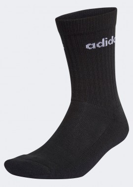 HALF-CUSHIONED CREW SOCKS 3 PAIRS ΜΑΥΡΟ