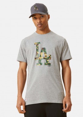 NEW ERA - LA DODGERS LOGO INFILL T-SHIRT ΓΚΡΙ