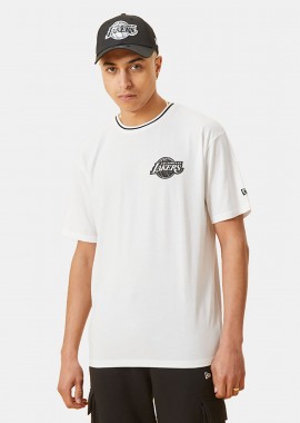 LA LAKERS NBA DISTRESSED GRAPHIC OVERSIZED T-SHIRT ΑΣΠΡΟ