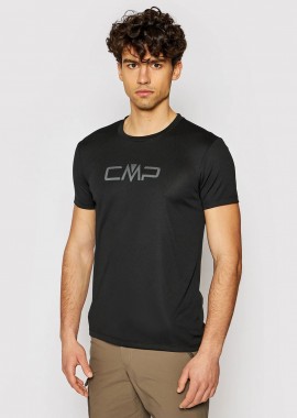 CMP MAN LOGO OUTDOOR T-SHIRT ΜΑΥΡΟ