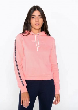 FILA - FILA HERITAGE TAPE HOODIE ΡΟΖ