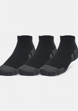UNDER ARMOUR PERFORMANCE TECH LOW CUT SOCKS 3-PACK ΜΑΥΡΟ